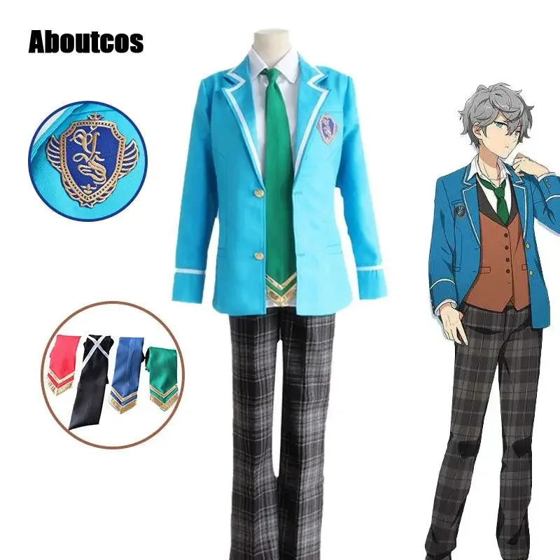 Ensemble Stars Cosplay Knights Tsukinaga Leo Trickstar Hokuto Hidaka Narukami Arashi Aoi Yuta Akehoshi Subaru School Uniforms OI