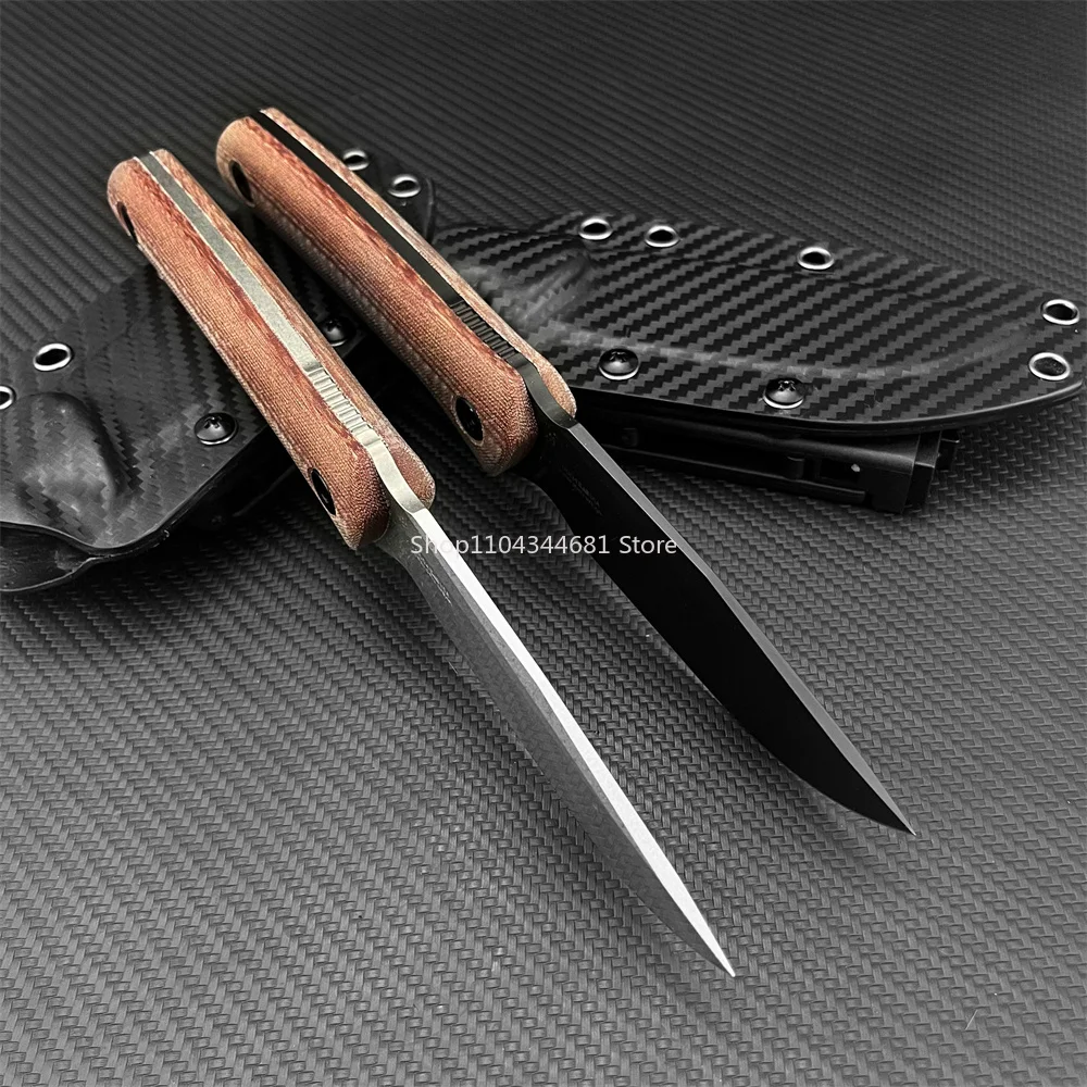 Portable Outdoor Straight Knife 3.54 inch D2 Fixed Blade G10 Handle with Sheath Durable Fruit Knife Camping Fishing EDC Tool