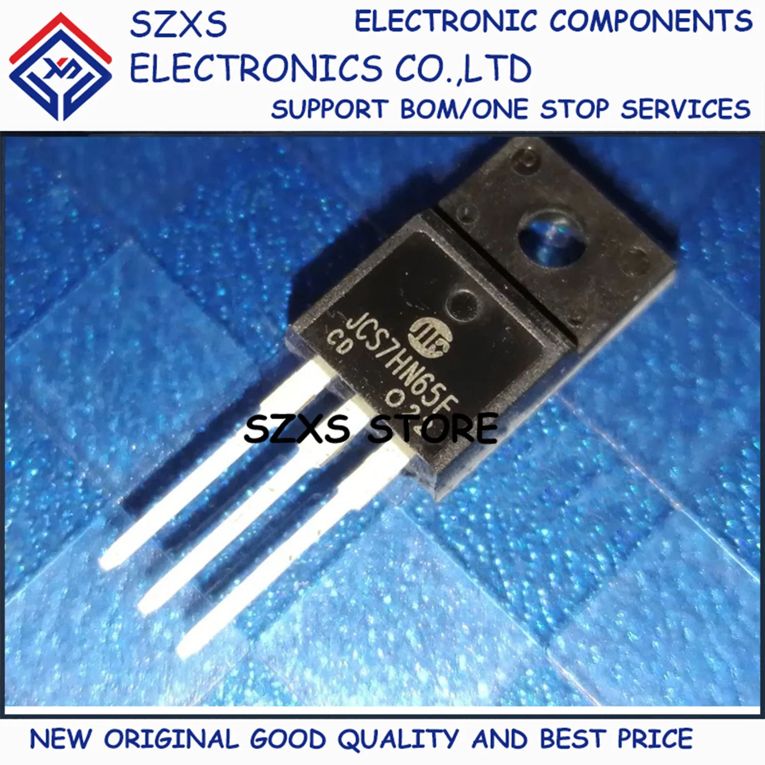 

New Original 10Pcs JCS7HN65F TO-220F 650V 7A MOSFET Field Effect Transistor In Stock Electronic Components Good Quality