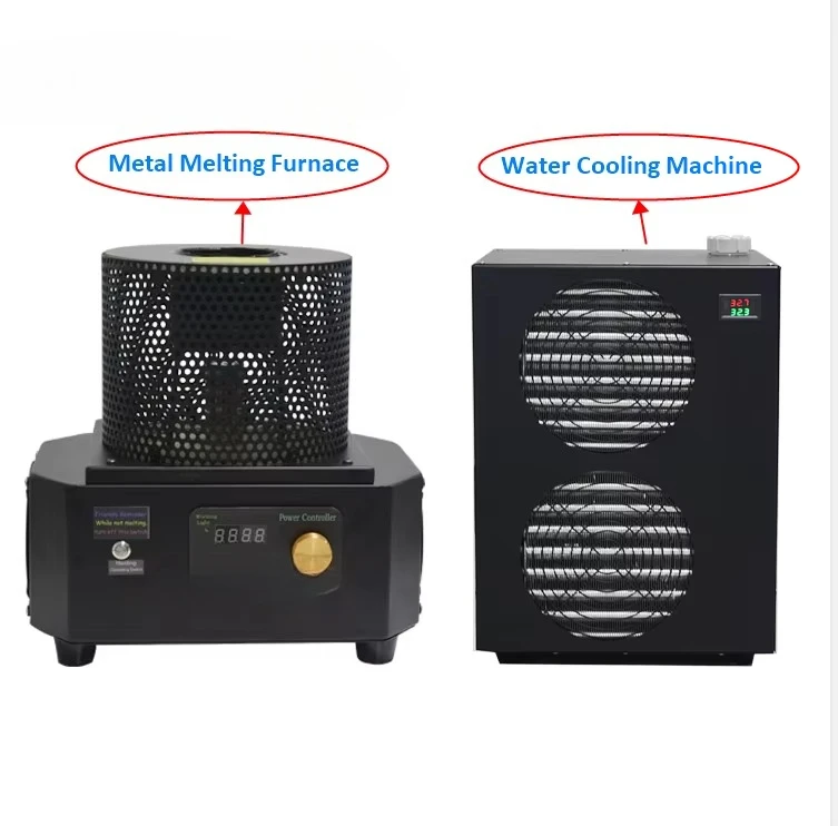 3,5 kW 1 kg Goldkapazität 1600 Grad Heizofen Gold Silber Schmelzofen Induktionsschmelzgerät