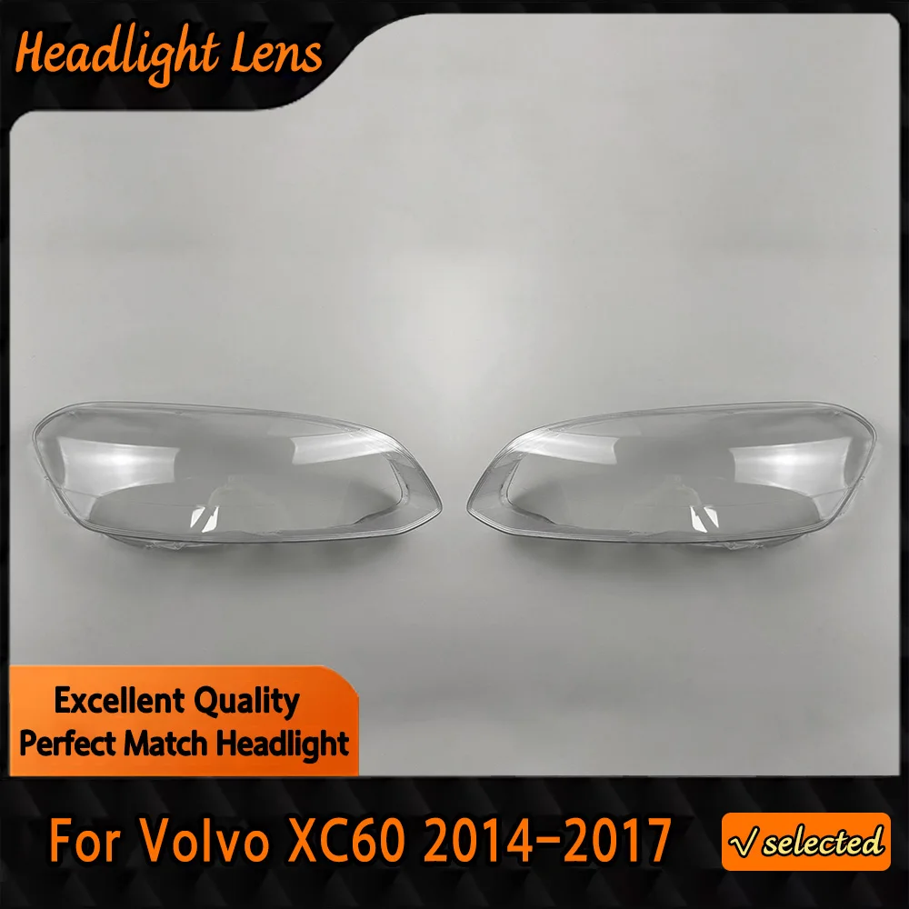 

Transparent Headlight Cover Headlamp Shell Clear Lens Plexiglass Replace Original Lampshade For Volvo XC60 2014 2015 2016 2017