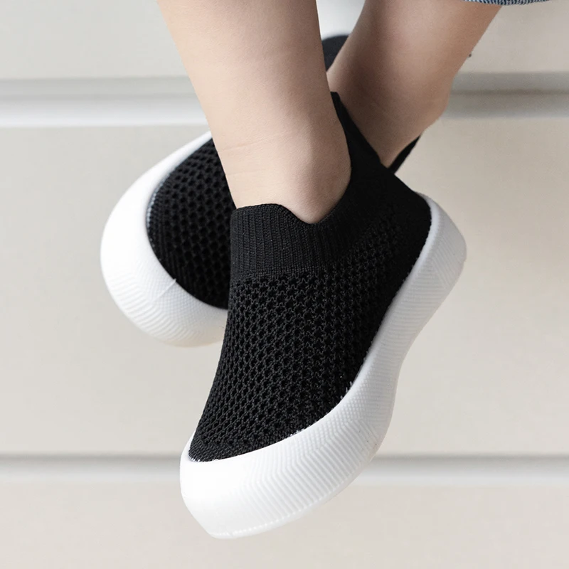 Casual Comfortable Solid Color Slip On Low Top Woven Shoes For Baby Boys, Breathable Lightweight Walking Shoes For All Seasons