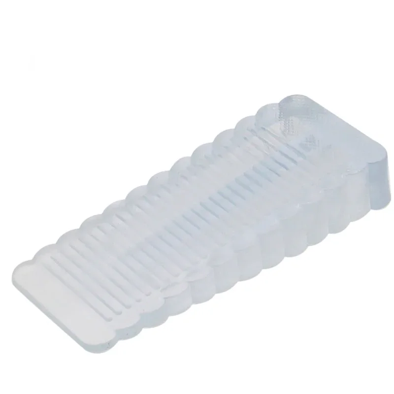 Reusable Silicone Door Stopper Non-Slip Wedge Child Safety Prevents Slamming And Pinching for Home And Office.