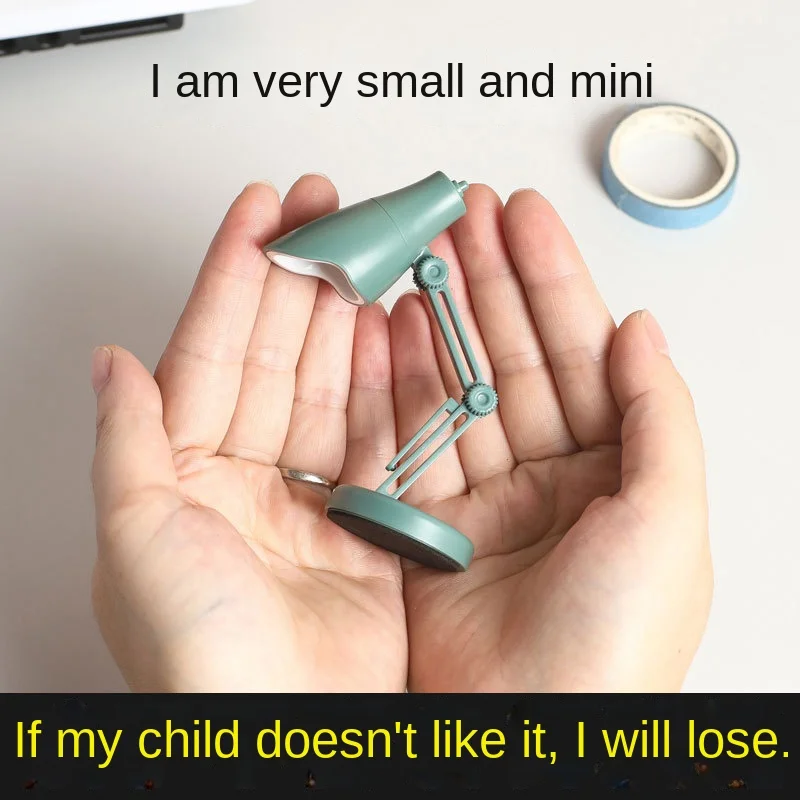 Mini Nightlight Dormitory Reading Lamp Magnetic Absorption Bedside Bookmark Lamp Portable Folding Portable Small Table
