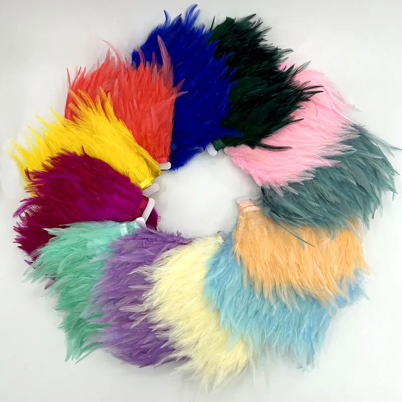 1/5/10Meter Ostrich Feathers 10-15CM Trim Fringe Feather for Dresses Sewing Natural Ostrich Pluma Decoration Crafts Accessories