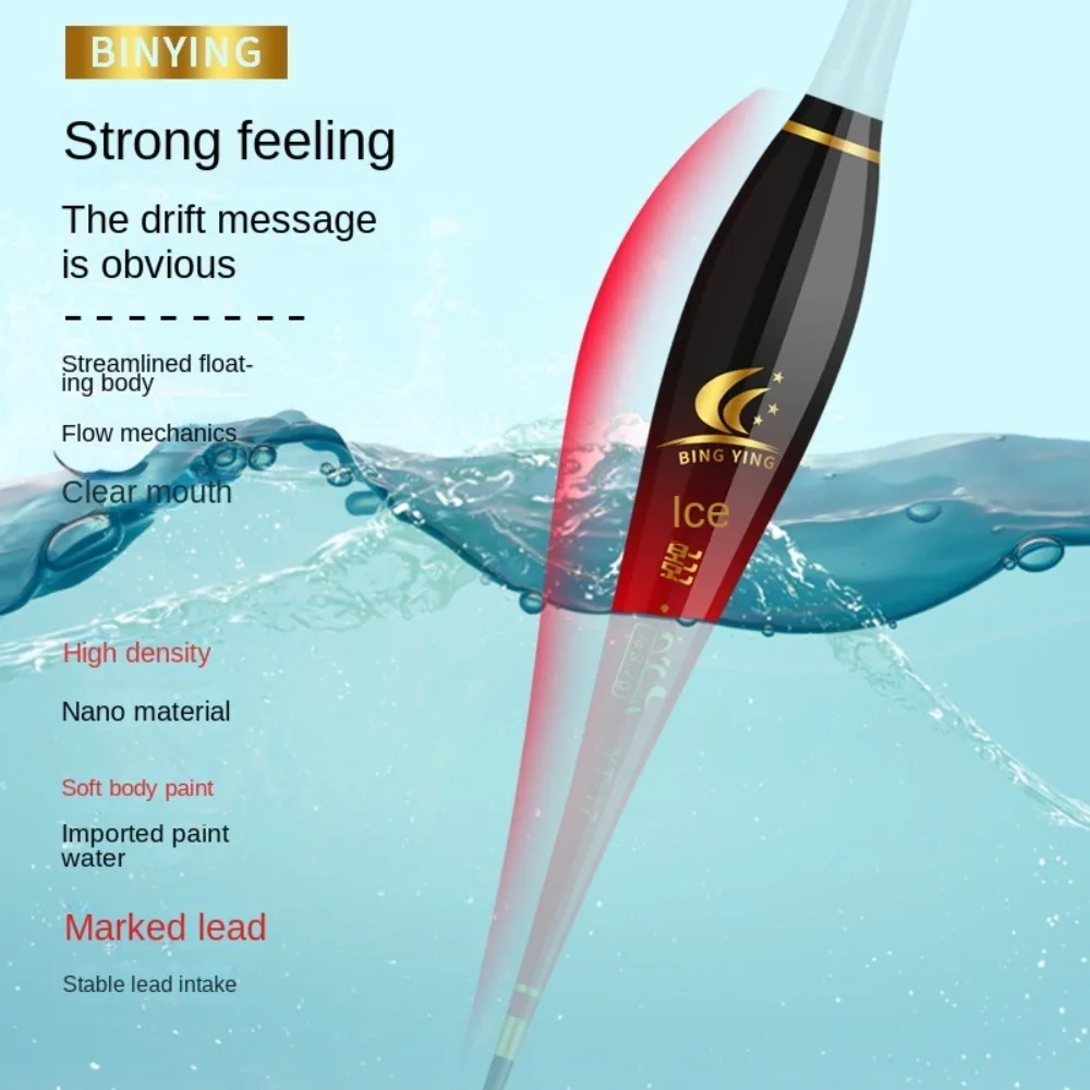 الصيد الداخلي يطفو الجسم مركب نانو البلاستيك Bobbers تعويم الجسم الجزء السفلي البلاستيك Bobbers ملحقات صيد الأسماك