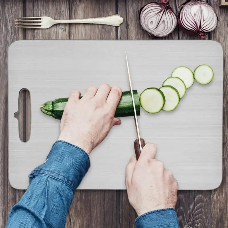 Stainless Steel Cutting Board AntibacterialAnd Mildew-proof Household Cutting Board Food Grade Cutting Mat Serving For Cooking