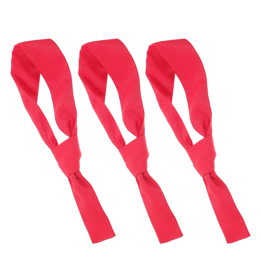 

3pcs Chef Red Kitchen Work Scarf For Restaurant Cooking Bbq Staff Uniform Washable Chef Working Neckerchief Durable