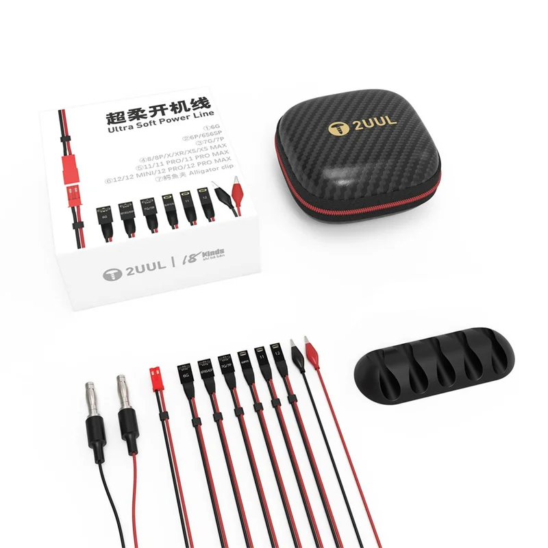 2UUL PW01 Ultra Soft Power Line LCD Mainboard Battery Startup Cable for Phone 6-13 DC Power Control Test Cable