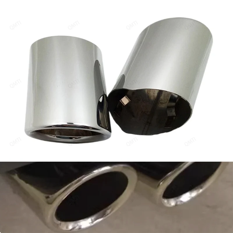 2PCS Exhaust Tips Muffler Nozzle For BMW 5 Series 520i 523i 525i 528i 530i 535i 535d F10 F11 F18 E60 E61 E39 Car Accessories