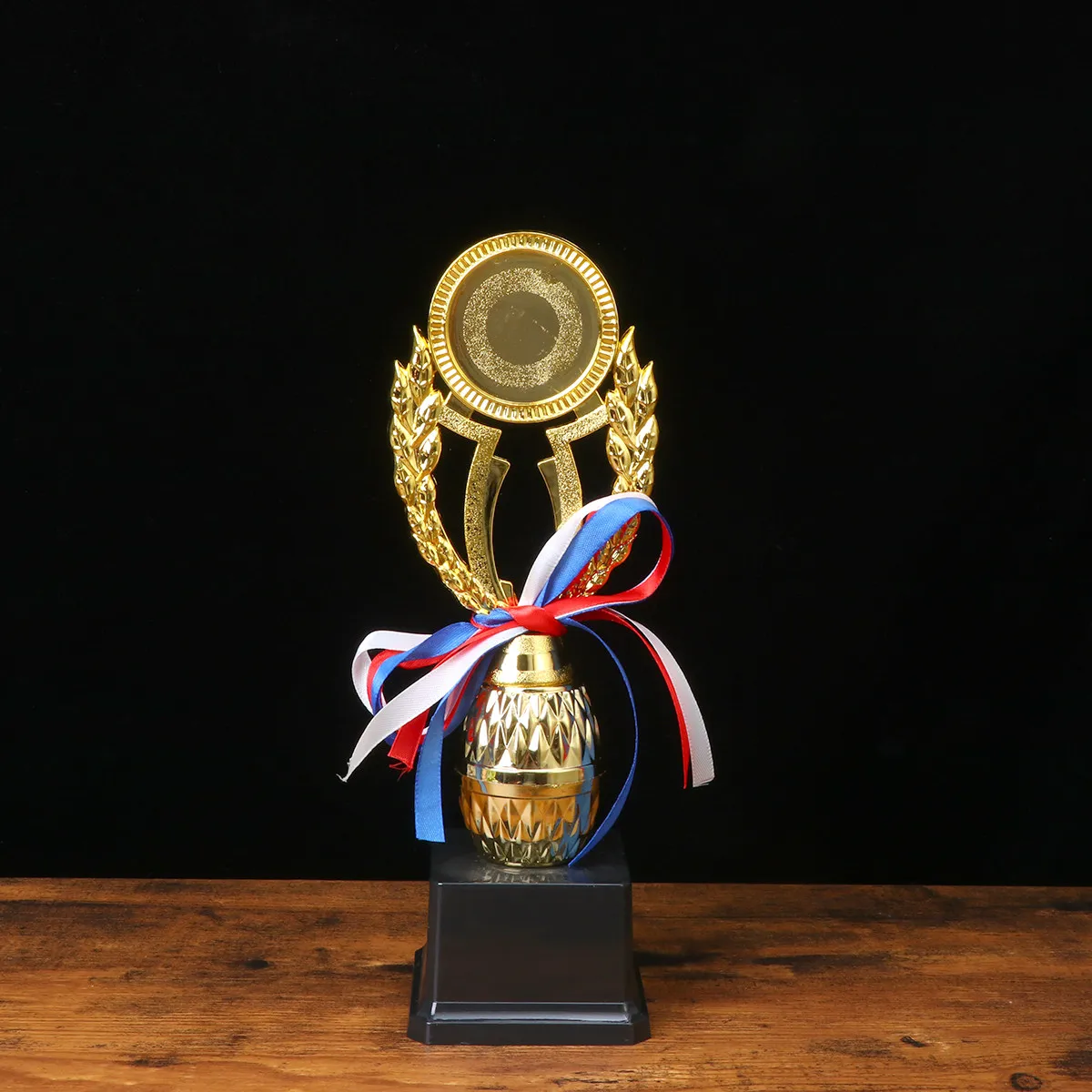 Golden Award Trophy Plastic Base Creative Design Perfect for Track Field Day Classroom Reward Party Trophies Golden Award Trophy