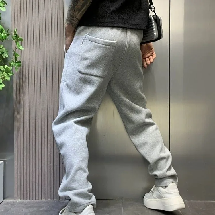 ey سروال هارلان كاجوال مستقيم الساق للرجال ملابس رياضية فضفاضة ملونة للخريف والشتاء مقاس كبير 250 Pou Harlan Trou...