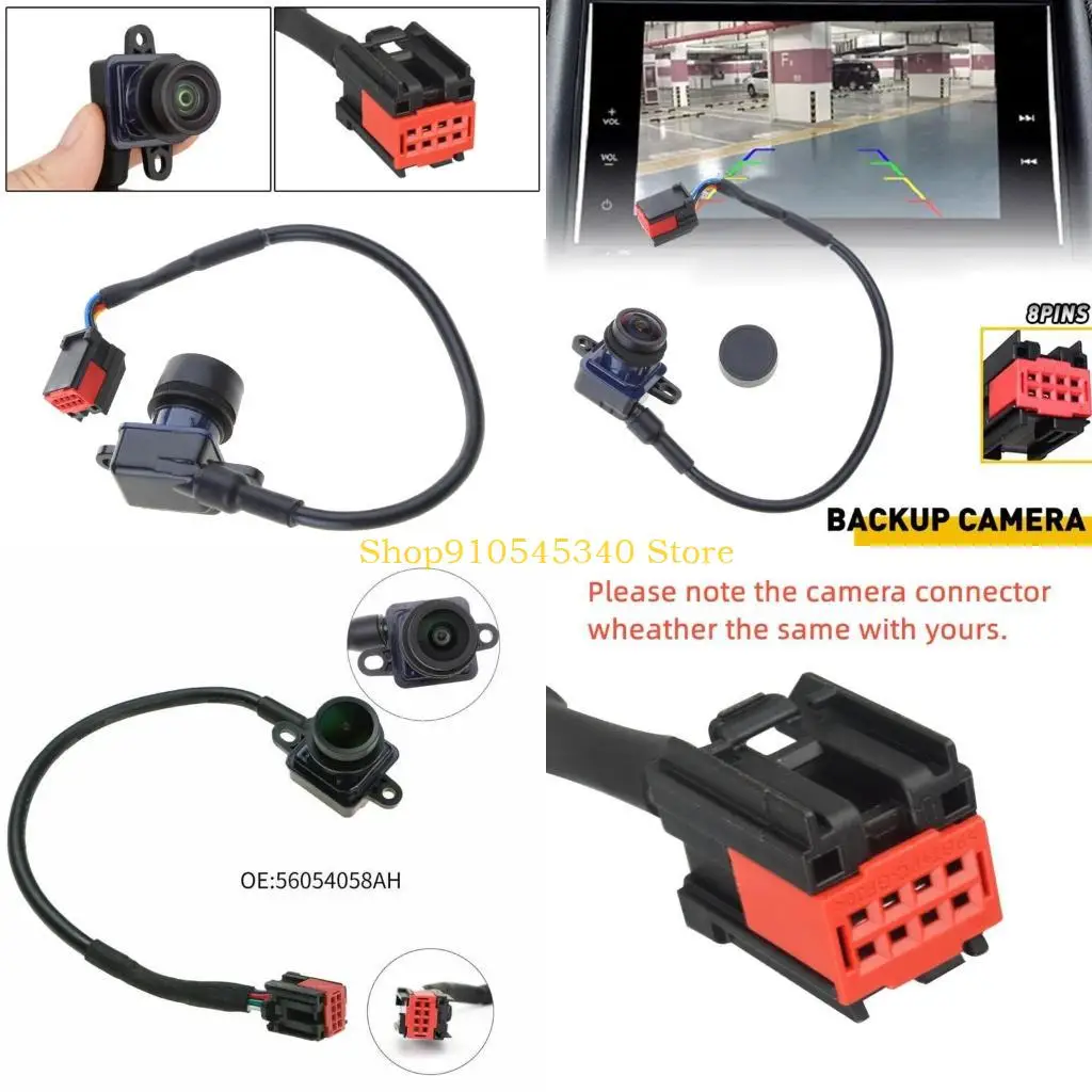 U2JA Compatible For 56054058AH 56054058AG 56054058AE Back Up Parking Assist Surround Reversing Camera Rear View Side Monitor