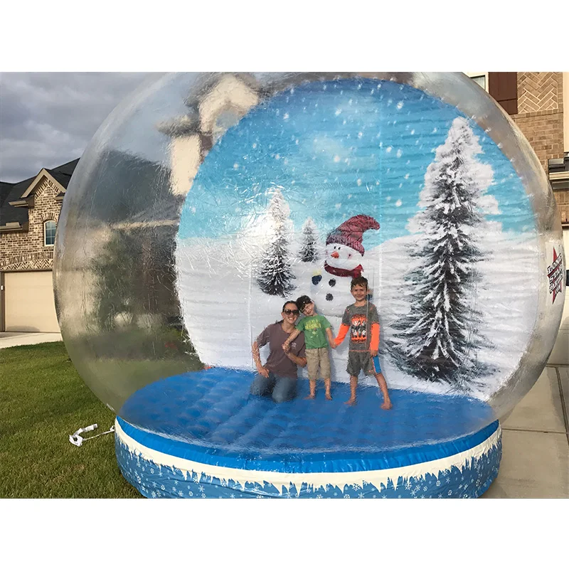 

Backyard Christmas Decoration Photo Booth Giant Inflatable Snow Globe Holiday Inflatables Snow Globe Inflatable Bounce House