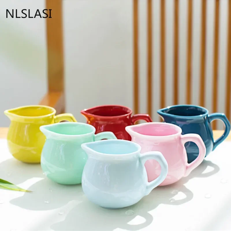 Chinese Solid Color Celadon Fair Cup Handmade Ceramics Tea Strainer Filter Teacup Household Tea Set Accessories Drinkware 130ml