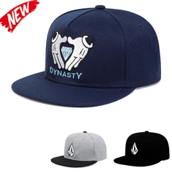 Moda unisex diamentowy haft kapelusz czapka baseballowa prosta klamra czapka typu snapback odkryty męski regulowany kapelusz kowbojski słońce