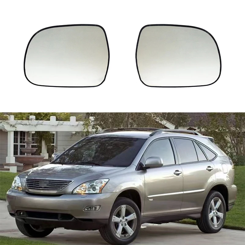 

For Lexus RX300 RX350 RX400 RX400H 2003 - 2008 Toyota Hilux 2005 - 2010 Left Right Side Wing Mirror Glass Heated Rear View Plate