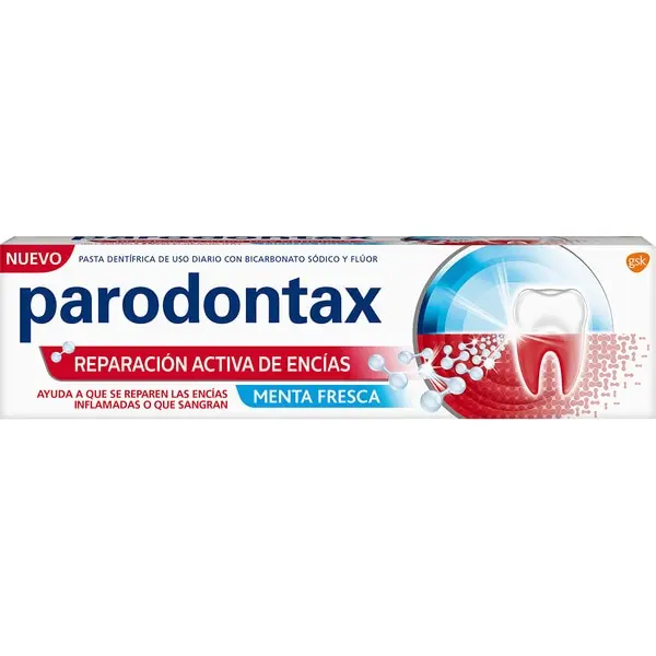 PARODONTAX pasta de dientes para reparación de encías sabor menta fresca tubo 75 ml
