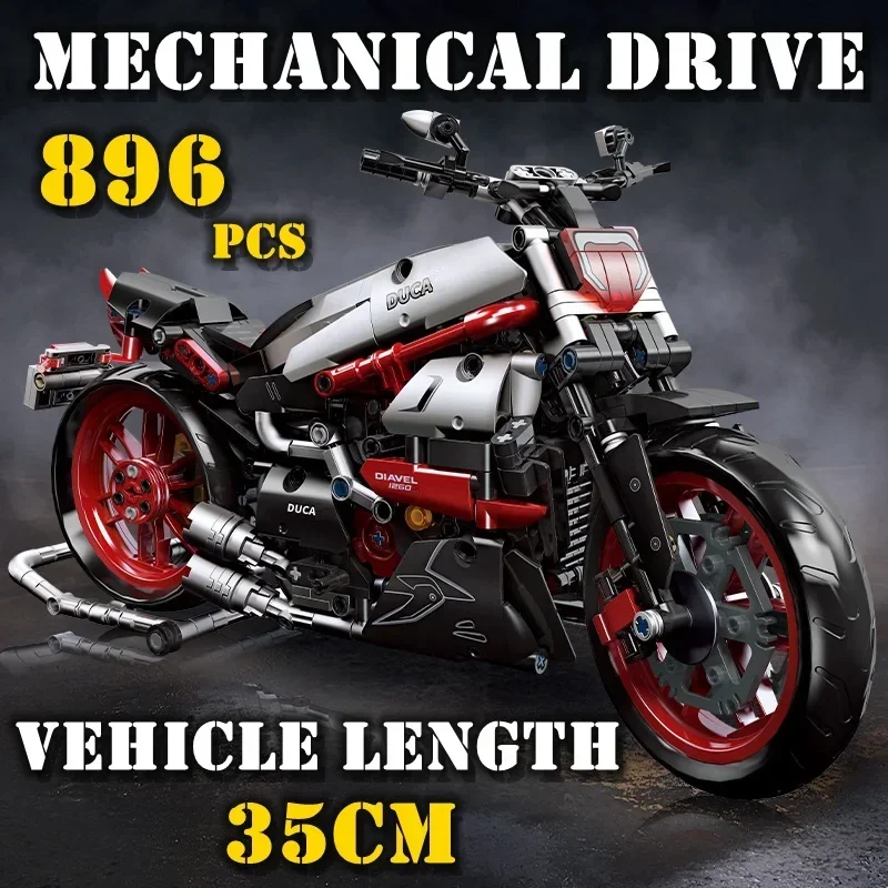 

Technical Motorcycle Car Model Building Block MOC Vehicles City Speed Racing Motorbike Toys For Children Boys Christmas Gifts