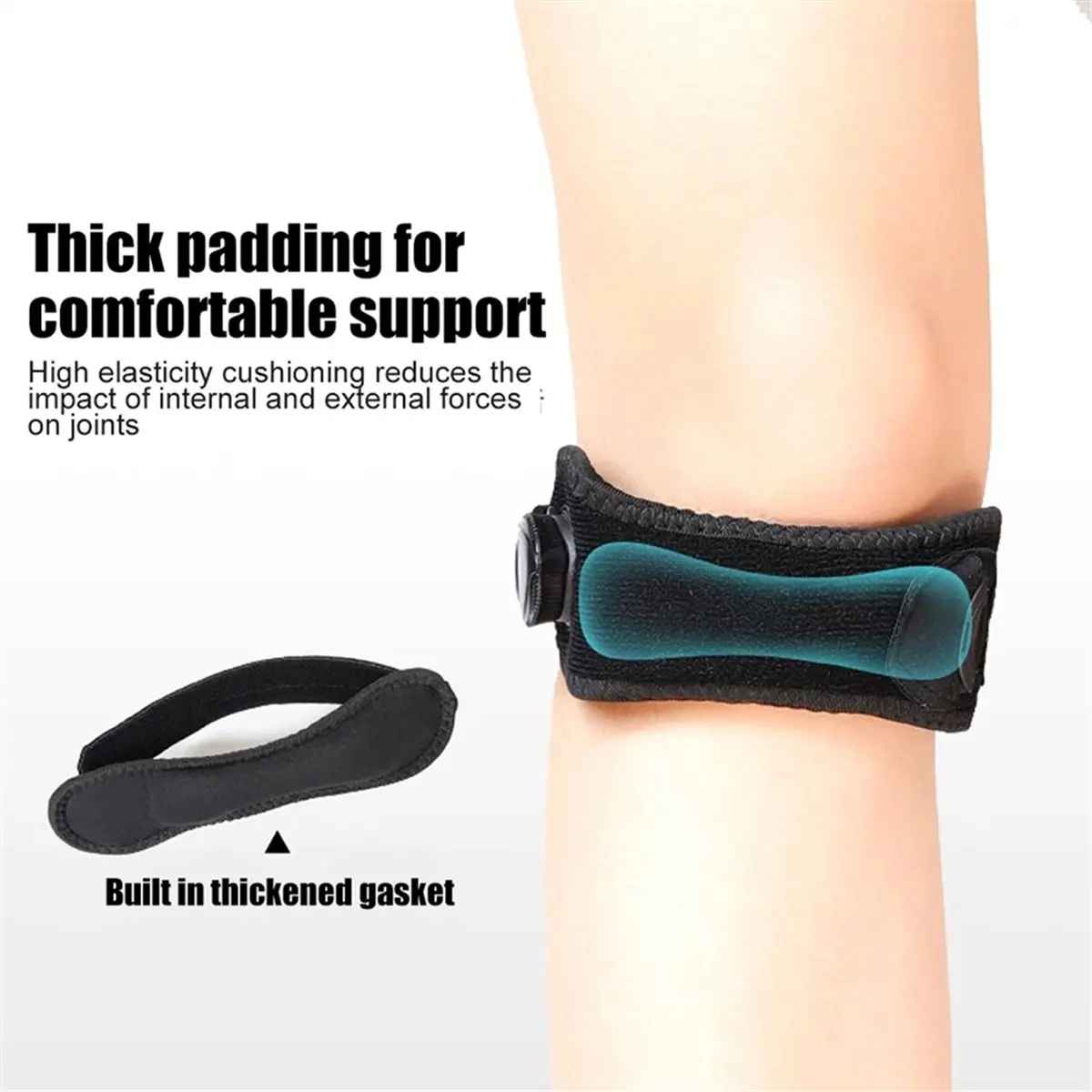 

【FITTING!】1PCS Adjustable Knob Patella Knee Strap for Running Stairs Climbing Adjustable Patellar Tendon Support Band for Sports
