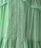Vrouwen elegante gelaagde ruches patchwork lange jurk chique v-hals bladerdeeg volledige mouwen split maxi jurken mode dame feestgewaden - afbeelding 1