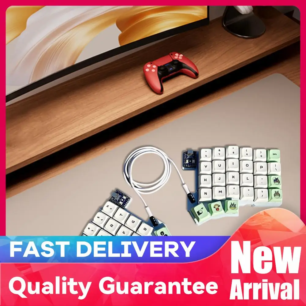 

Раздельная проводная эргономичная клавиатура с возможностью горячей замены, для левой и правой руки, поддержка QMK/VIAL, настраиваемые аксессуары для ПК-геймеров