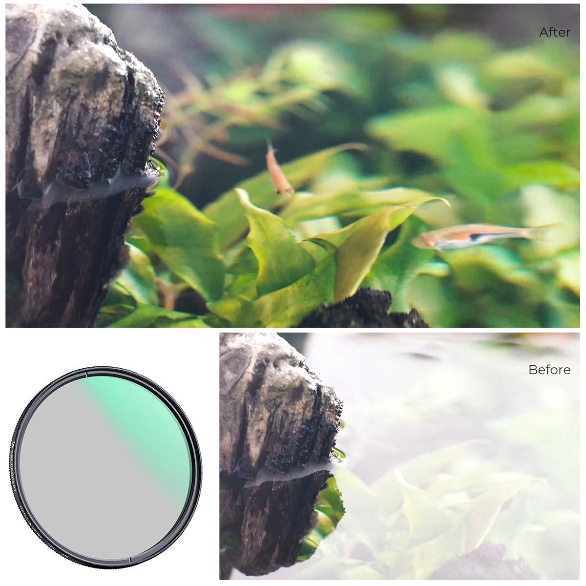 K & f Konzept 67mm cpl Filter 58mm 82mm Linse Zirkular polarisator Grün beschichtung filter eine Serie 49mm 52mm 55mm 77mm 62mm 72mm – Detail 3