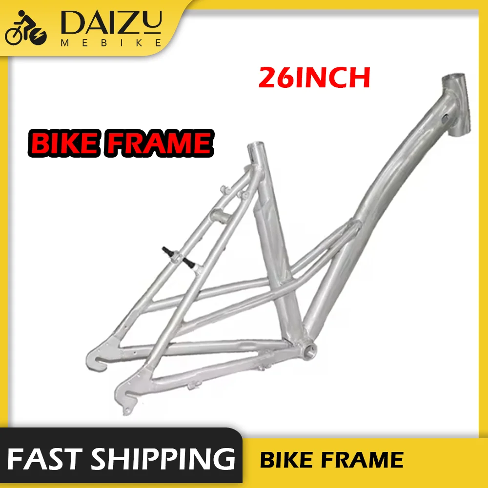 

26 Inch Bicycle Frameset Frame Aluminum Alloy Ebike for Adult Cycling Accessories Parts V Brake City Bicycle Max Load 250KG