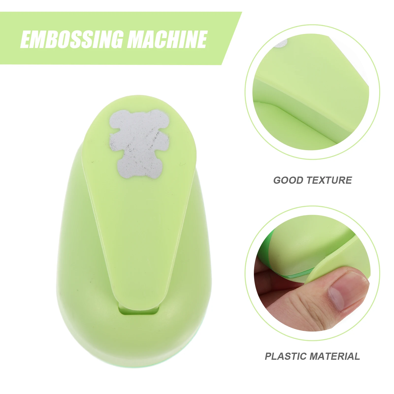 

1 Circle Punch Embossing Device Press Scrapbooking Card Shape Plastic Craft Child