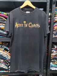 Alice in Chains Band Logo Shirt Black Color Gift Fan Unisex Tshirt Reprint S-5XL