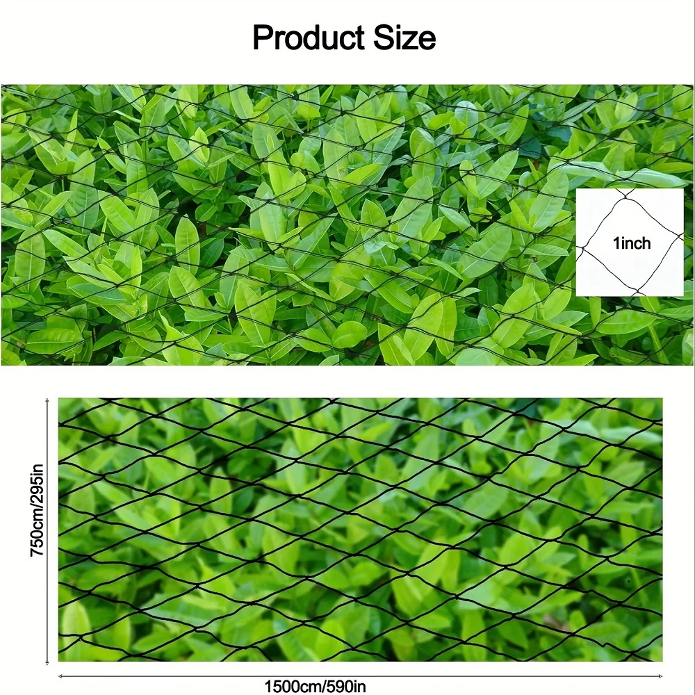 Nylon Bird Netting Garden Bird Net 25 X 50 FT Chicken Coop Netting Fruit Tree Netting for Birds Deer Squirrels