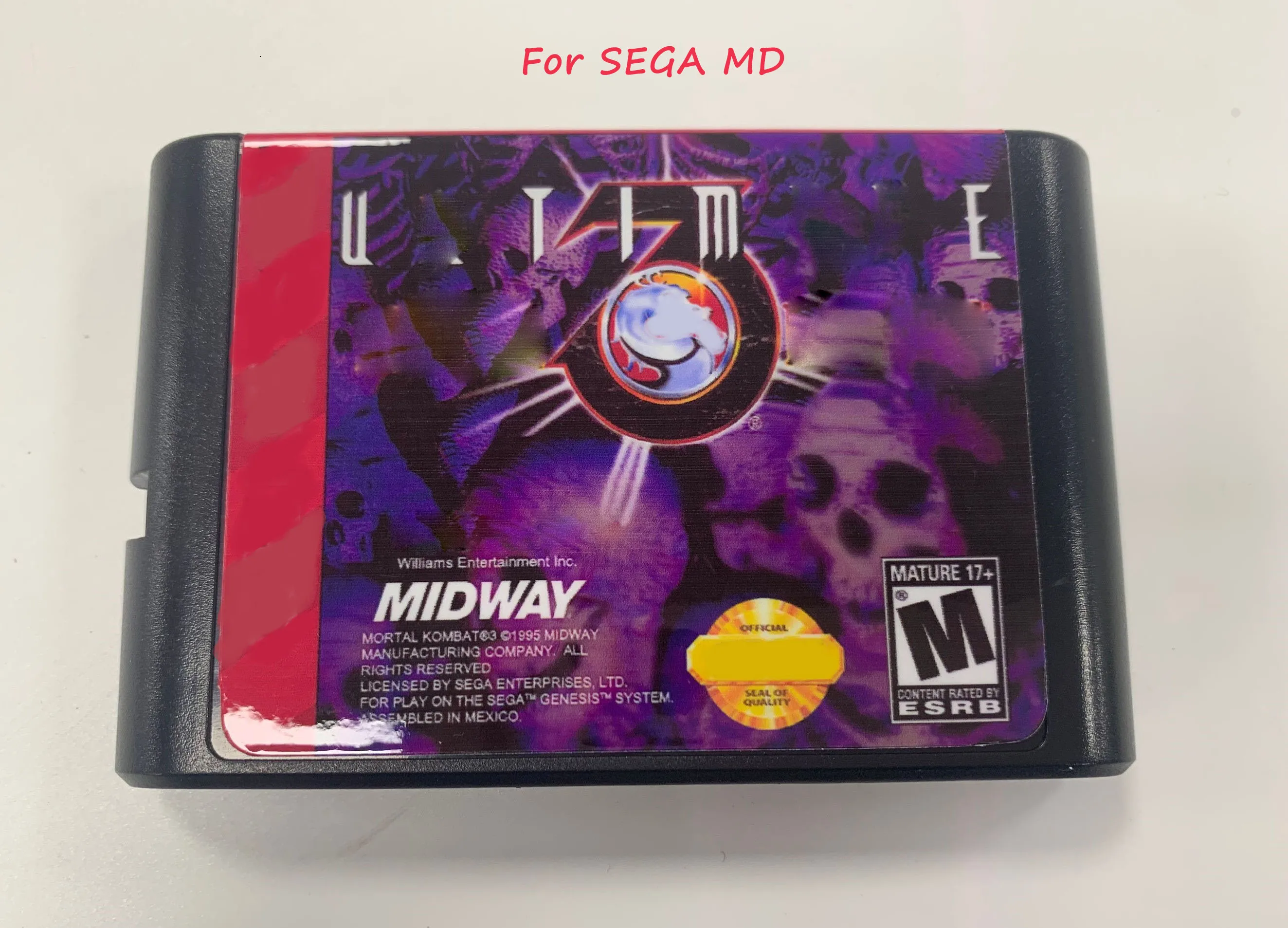 For Sega MD Game Card For Sega Mega Drive Ultimate Mortal Kombat 3 Video Games Card Cartridge