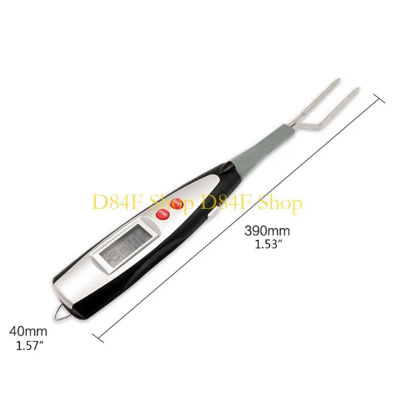 Termometer daging d84f berlaku dapur memanggang kalkun digital barbecue fork