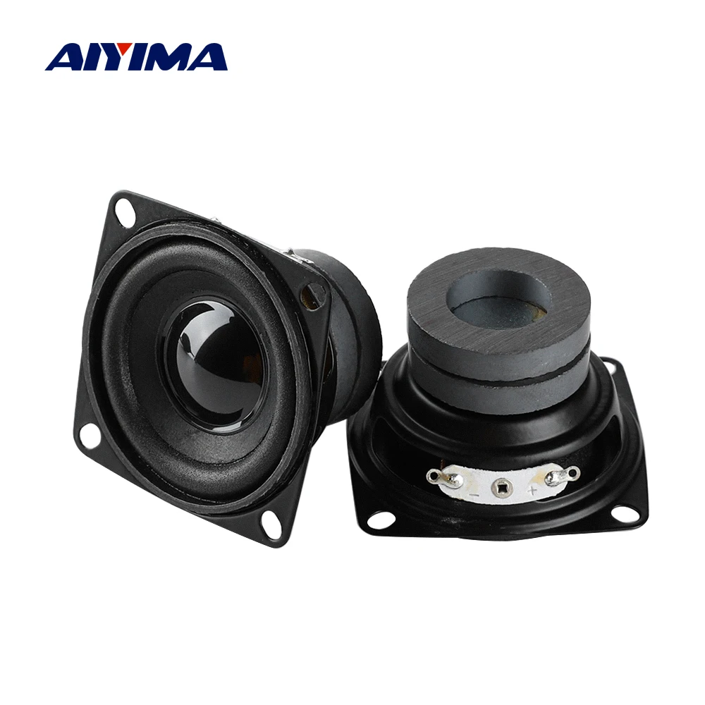 AIYIMA 2Pcs Mini Audio Portable Speakers 4 Ohm 8 Ohm 10W Full Range Double Magnetic Speaker DIY For Home Theater Sound System