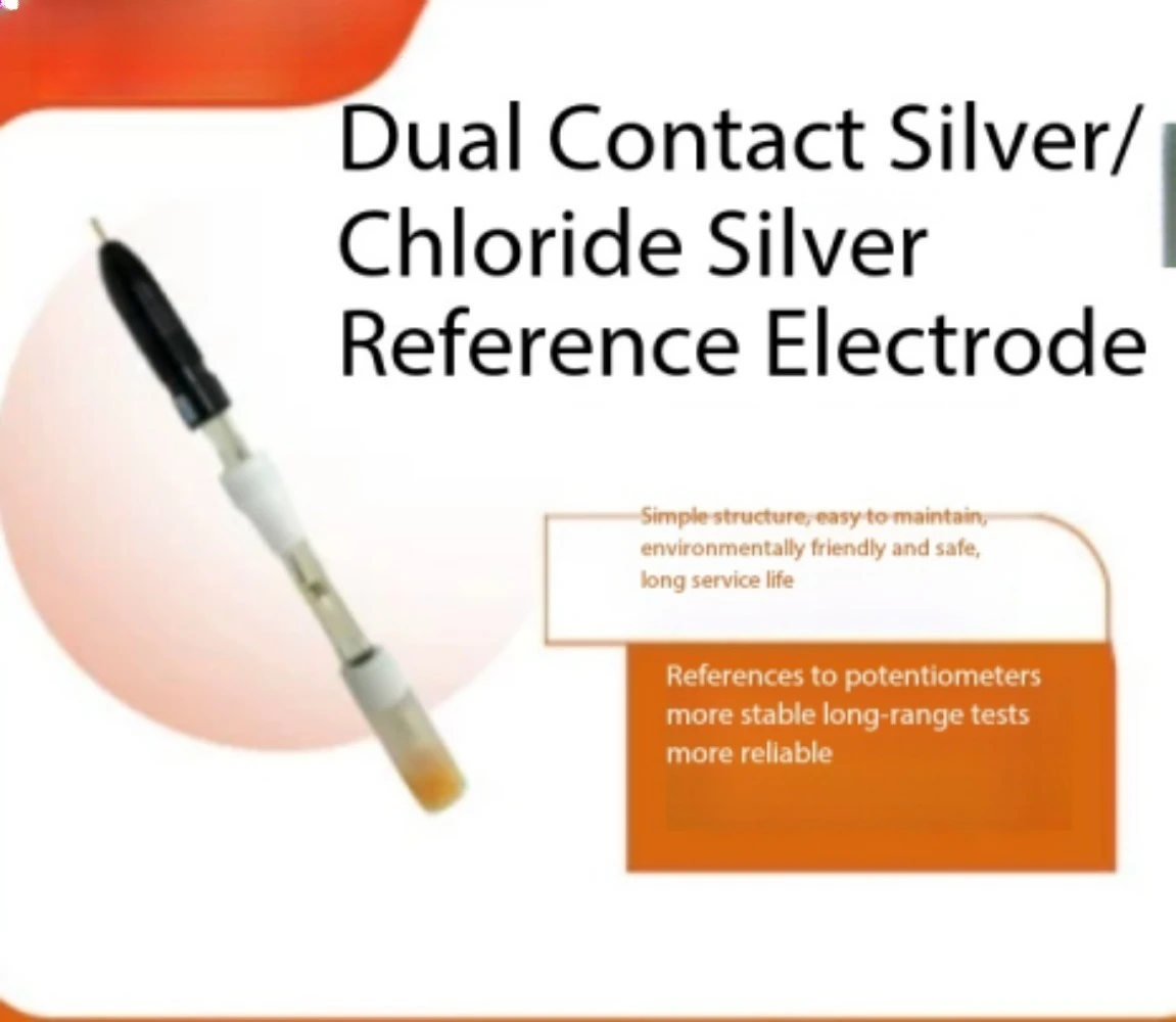 

Anti-corrosion Double Junction Silver Silver Chloride Reference Electrode Low Drift Lab Electrochemical Consumables