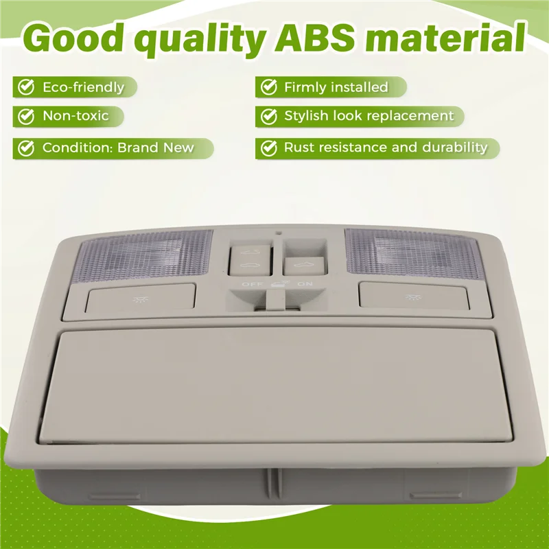 

Lasting For Mazda 3 2010-2013 With Sunroof Switch Gray Overhead Console With Down Light BCN8-69-970B-75 BCN869970B75