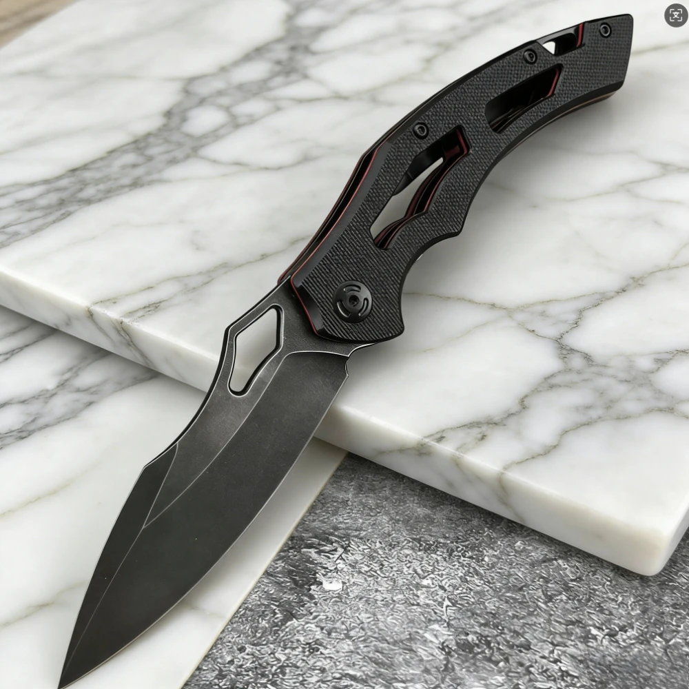 

Складной карманный нож Outdoor FE 034 с клинком из стали 8Cr13Mov с покрытием Stone-washed и рукоятью G10 – снаряжение для выживания и повседневного ношения, мужские охотничьи ножи
