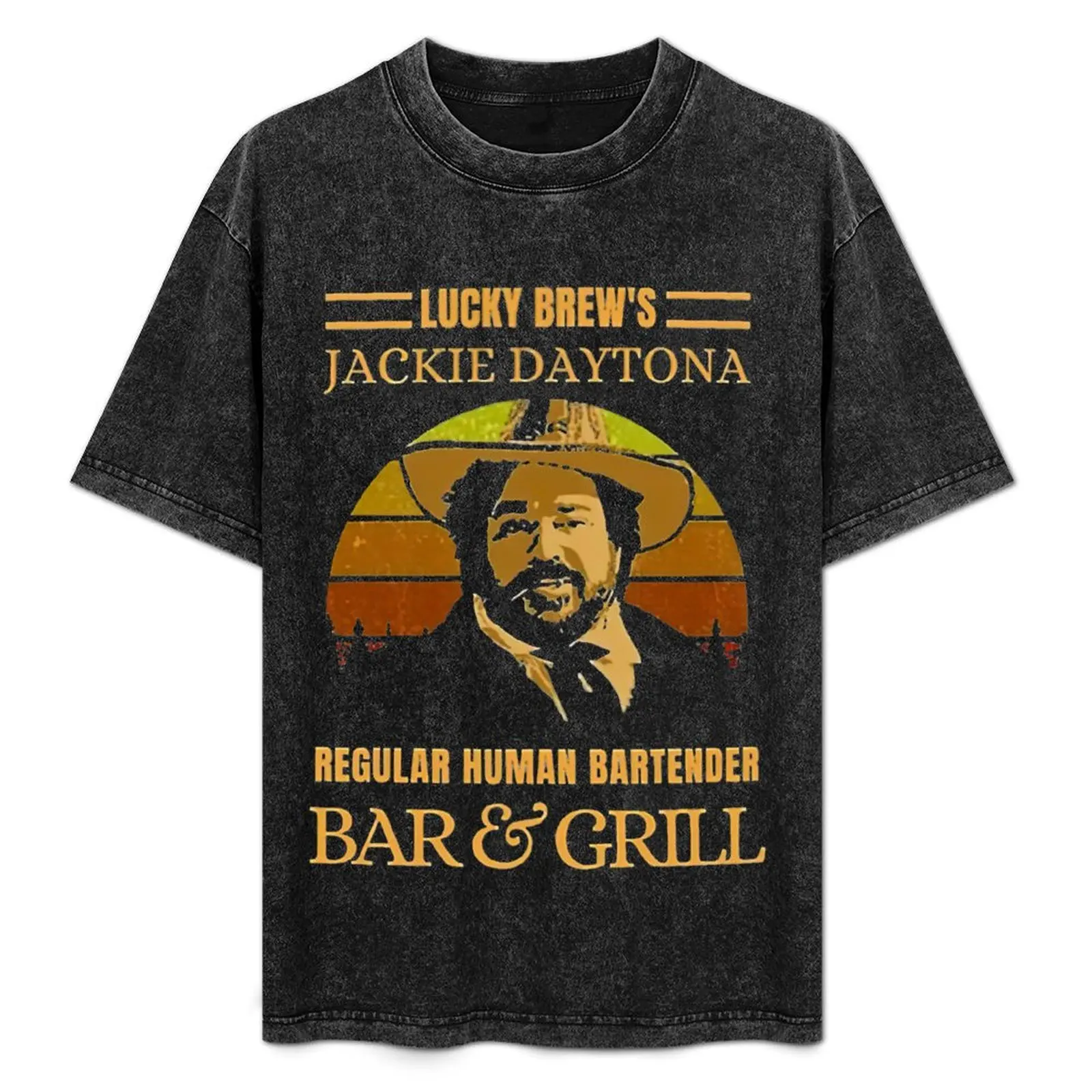 

Jackie Daytona Regular Human Bartender Wwdits T-Shirt Short sleeve tee funny shirt cotton mens t shirt