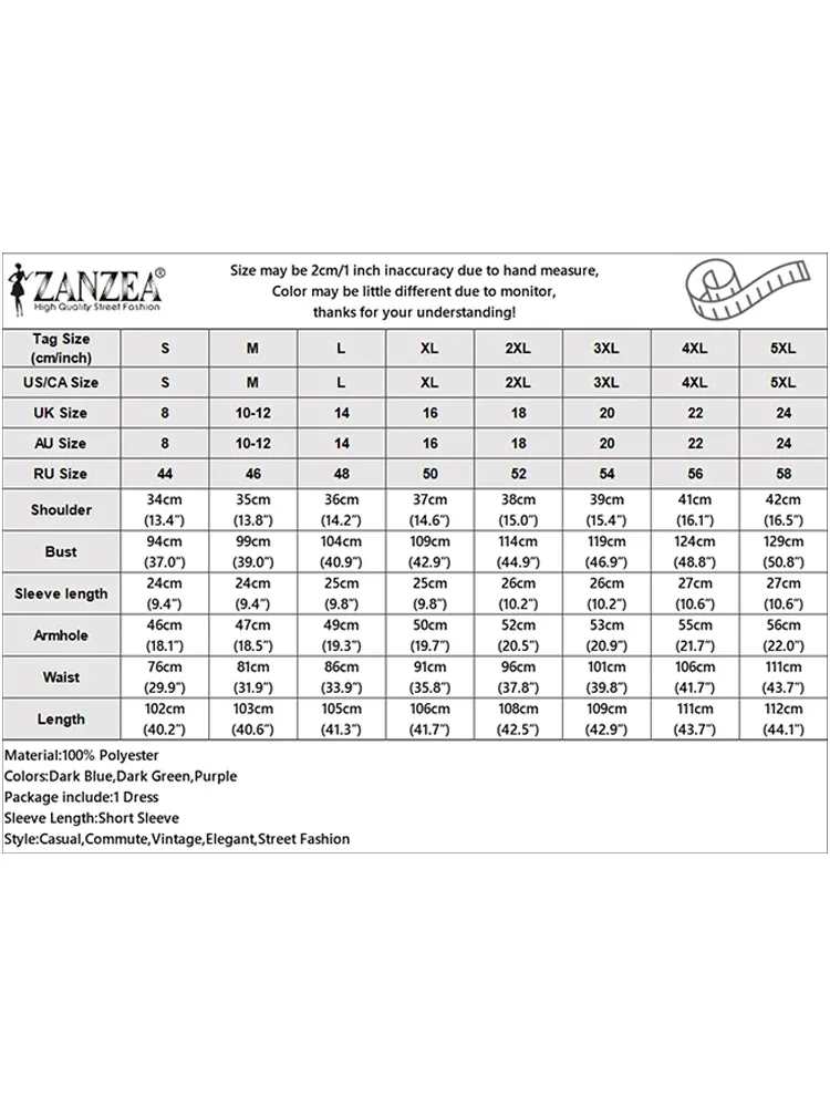 2025 ZANZEA Vintage Women Printing Dresses Elegant Party Vestido Summer Short Sleeve Long Shirt Robe Puff Sleeve A-Line Sundress