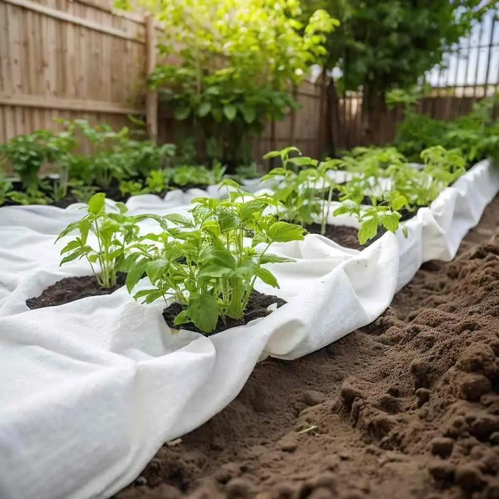 Aquí hay un título de producto optimizado para Aliexpress: tela geotéxtil blanca 1x10m fibra de poliéster jardín paisaje barrera contra malas hierbas