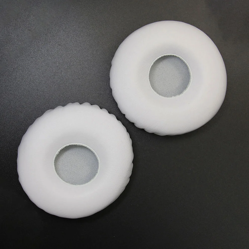 

2pcs Replacement Ear Pads Protein Cushion Soft Memory Earpads Wireless Headphone White Durable Comfort Easy Installation