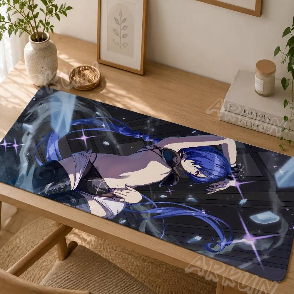 

Hot Girl Promeia Cool Zenless Zone Zero Gaming Mouse Pad, Purple Anime Girl Desk Mat, Non-Slip Large Mousepad for Gamers