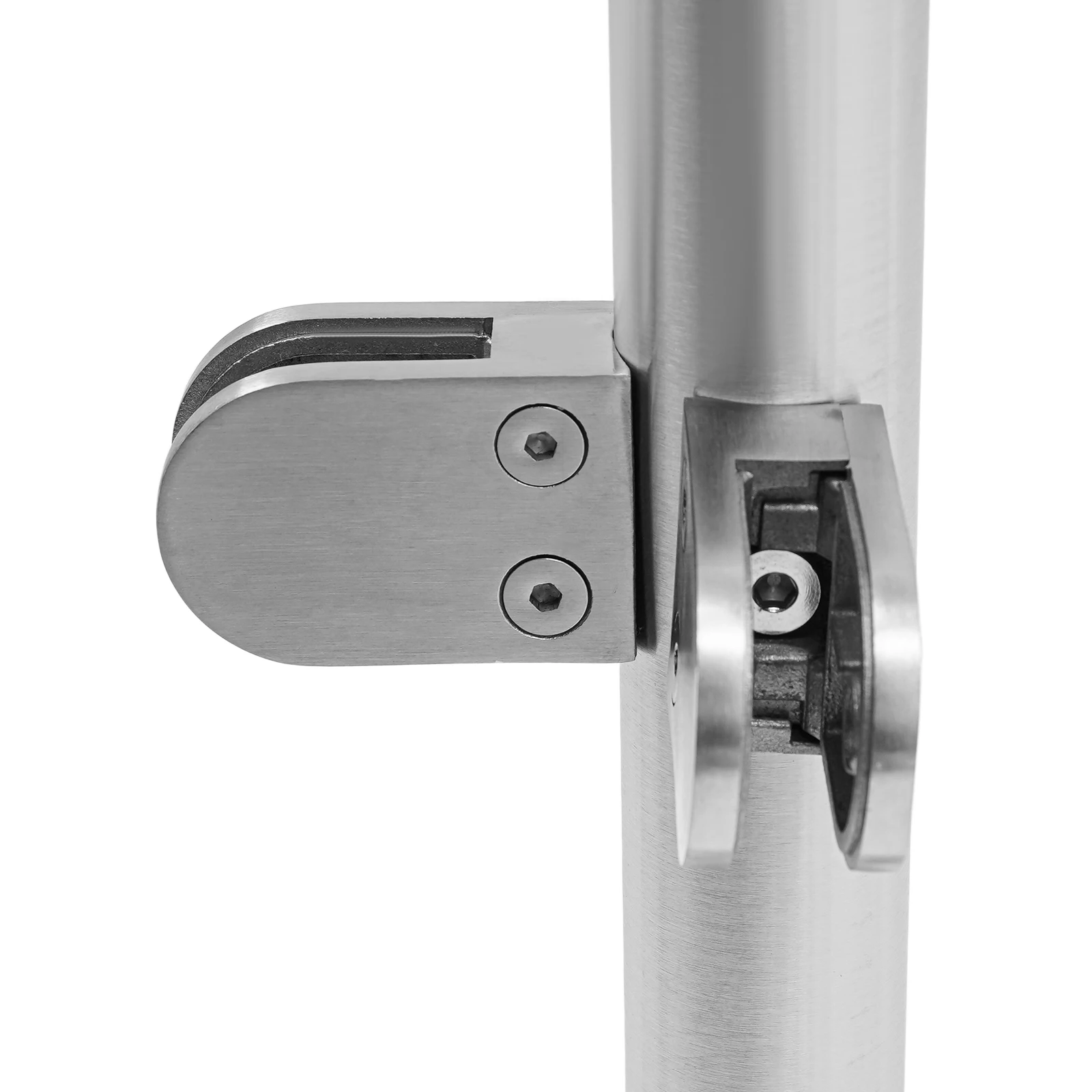 110cm Stainless Steel Corner Post for Glass Railing Reinforcement Which Compatible with 0.47-Inch Glass