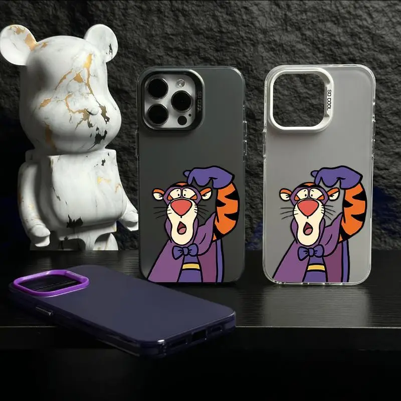 Disneys Tigger The Masked Warrior Phone Case For iPhone 15 14 13 12 11ProMax XS Max XR 78Plus Y2K Soft Cute Anti Fall Back Cover