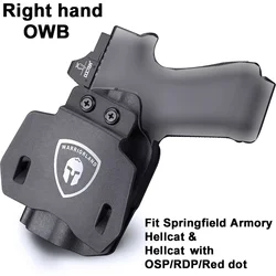 Fit Springfield Armory Hellcat & Hellcat with OSP/RDP/Red Dot,OWB Holster,Tactical Fast Draw Right Handed,Pistol Holders