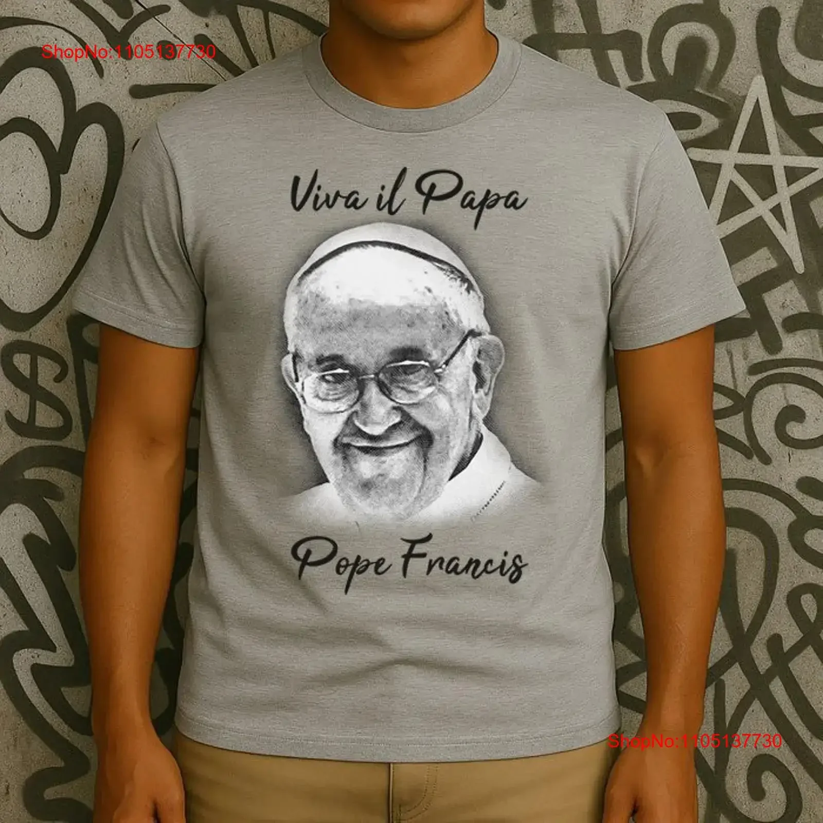 Viva Il Papa Pope Francis 1936 2025 Memorial T Shirt vintage Washed Versatile designer clothes Stylish Soft streetwear homme