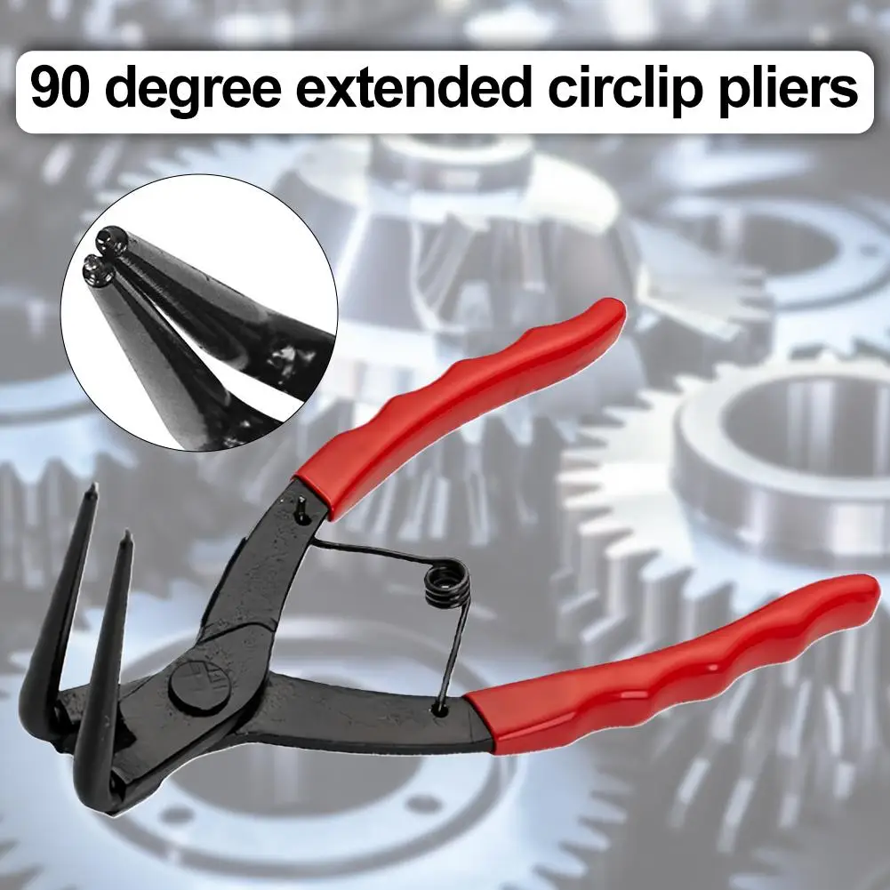 كماشة بحلقة إحكام كماشة إحكام كماشة إحكام شديدة التحمل شديدة التحمل داخلية منحنية 90 درجة طويلة من الفولاذ الكربوني محملة بزنبرك #3