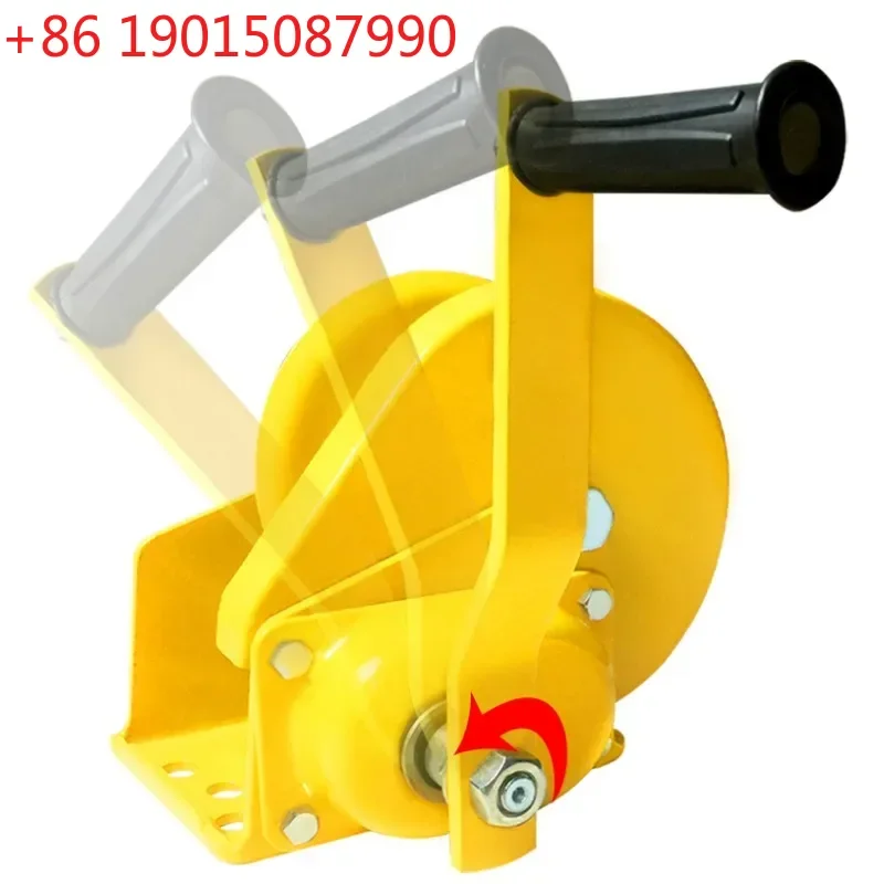 

Hand winch bidirectional self locking small hand hoist winch gear crane