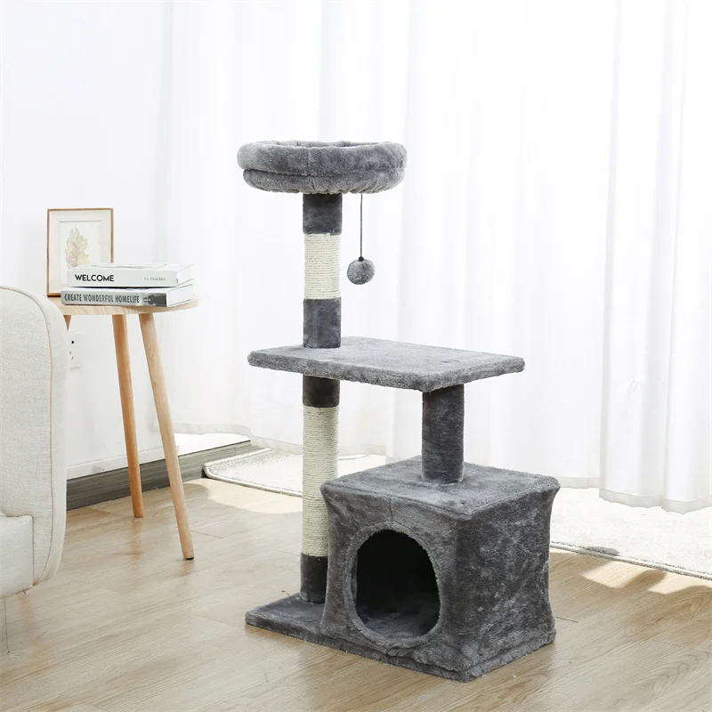 Cat Tree Small Cat Tower Cat Condo for Indoor Cats with Sisal Covered Scratching Post for Kittens and Small Cats