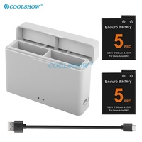 2100mah Battery For Osmo Action 5 pro Battery Charger Sports Camera Accessories For DJI OSMO Action 3 / 4 / 5pro Batteries Box
